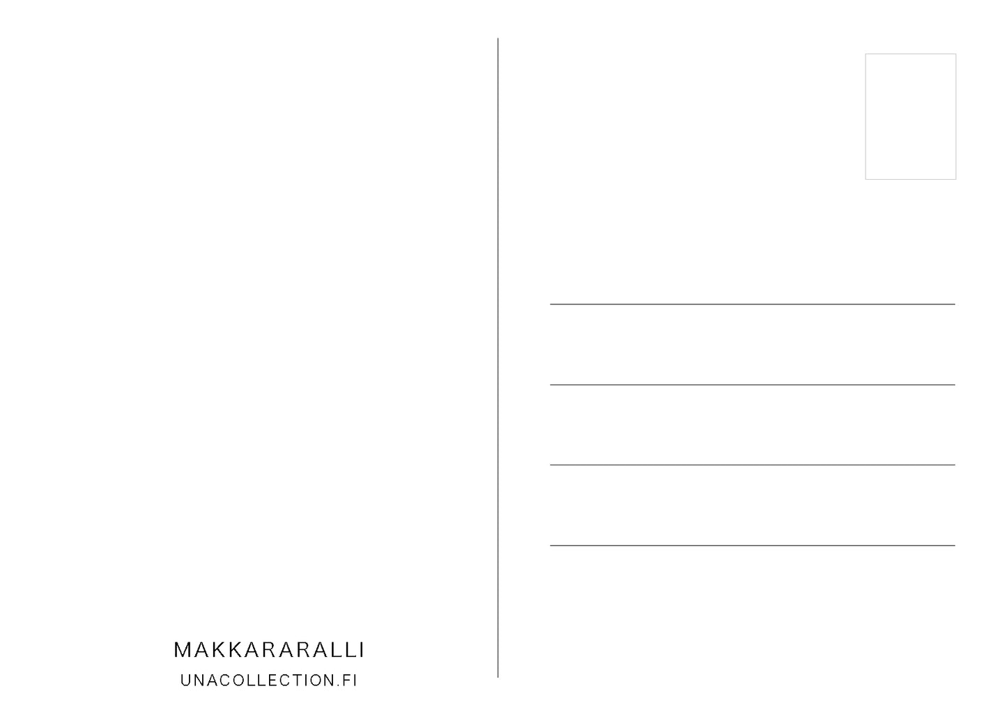 MAKKARARALLI-postikortti tausta
