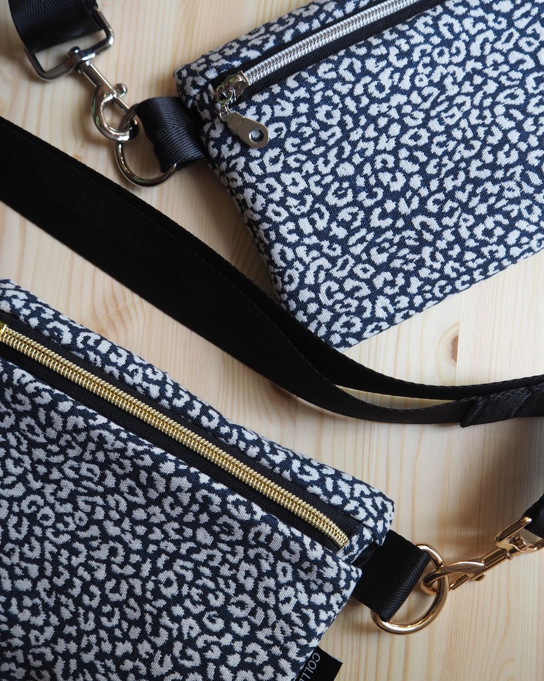 LILIAN-laukku, tumman sininen katti pantteri