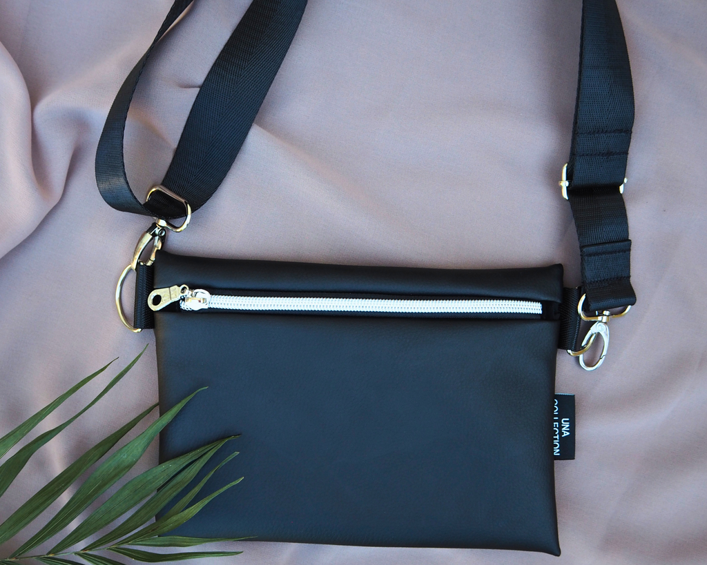 LILIAN-laukku vyölaukku crossbodylaukku musta värinen laukku musta laukkuhihna