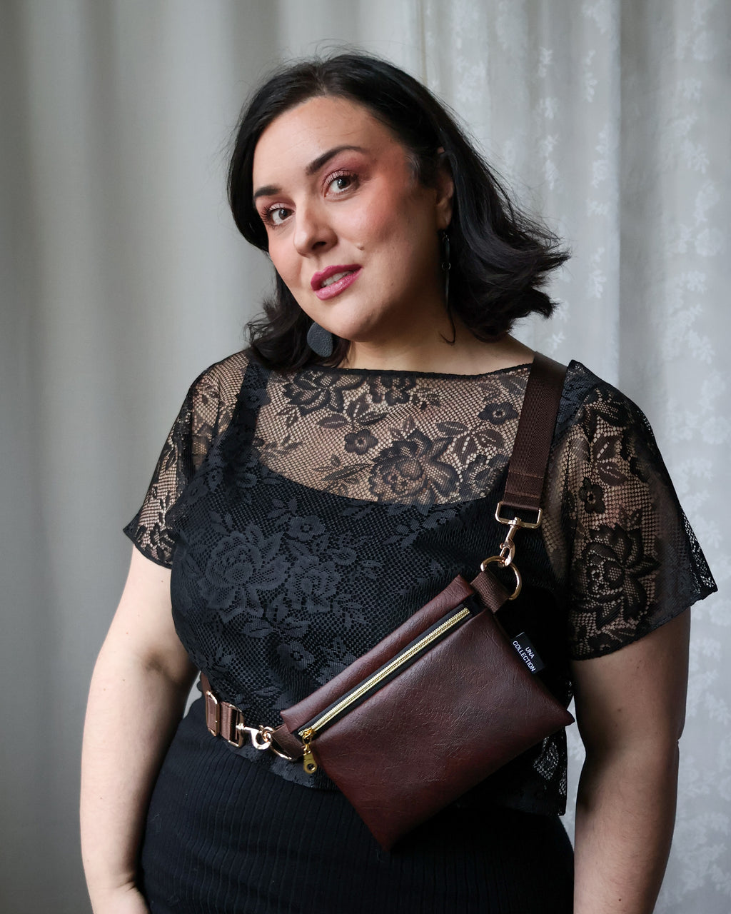 LILIAN-laukku, loimuava ruskea