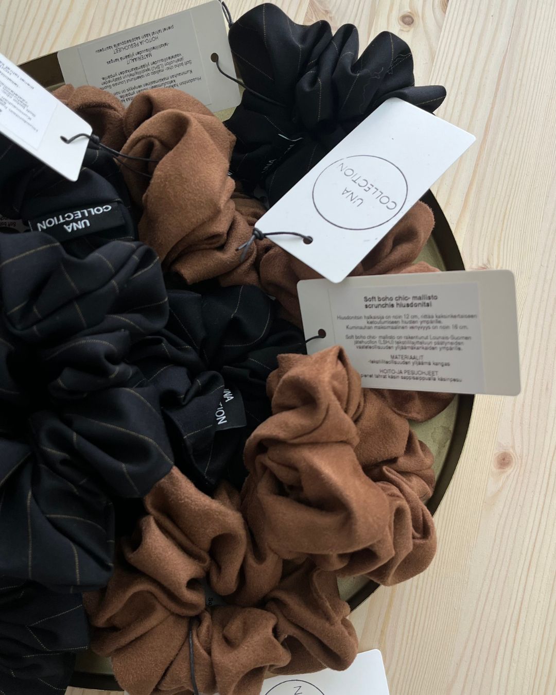 Soft boho chic-malliston scrunchie hiusdonitsi